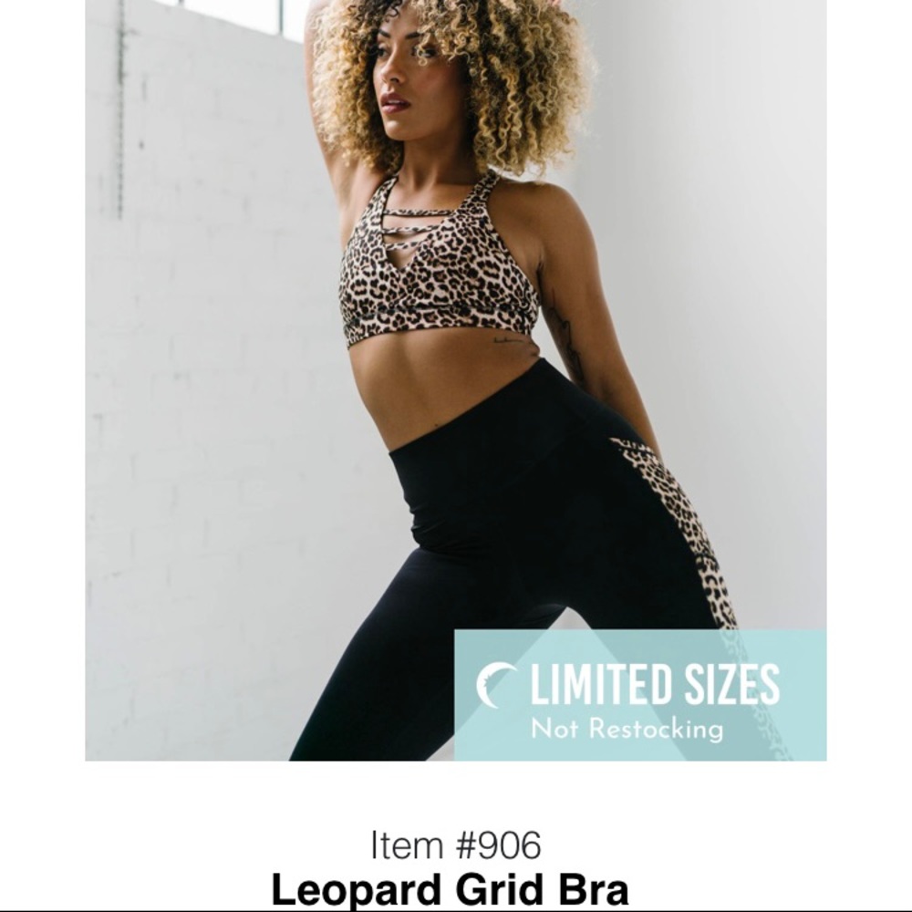 Zyia Leopard Grid Bra